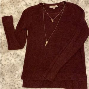 Loft maroon sweater